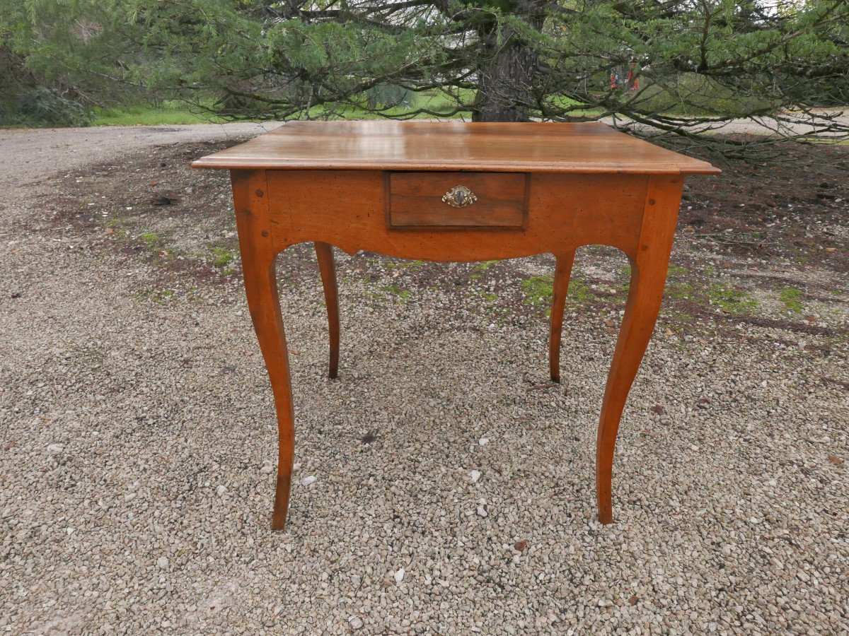 Louis XV Writing Table In Walnut 18th-photo-1