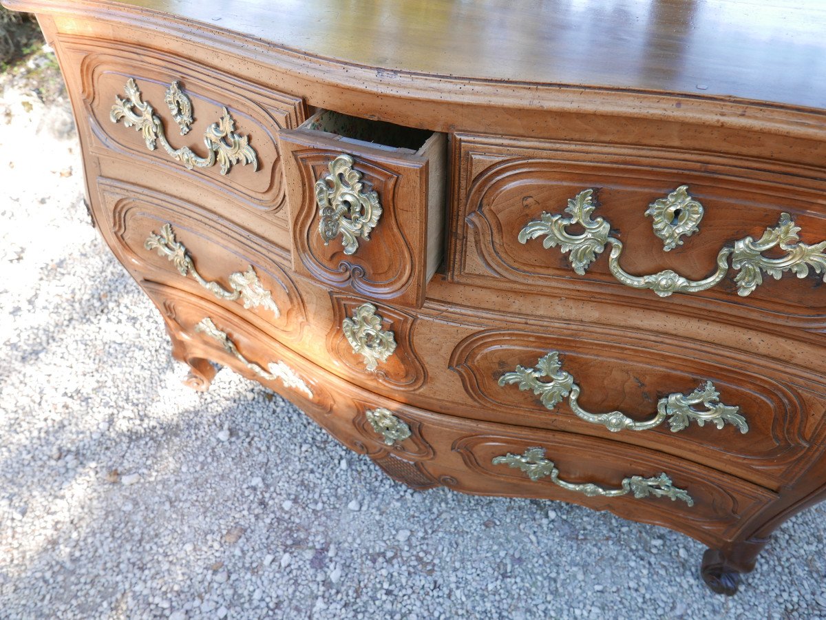 Commode Louis XV Du Sud Ouest En Noyer 18ème-photo-8