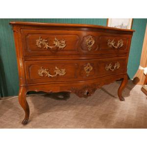 18th Century Provencal Chest Of Drawers In Walnut