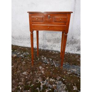 Small Directoire Dressing Table, Late 18th Century, In Beech