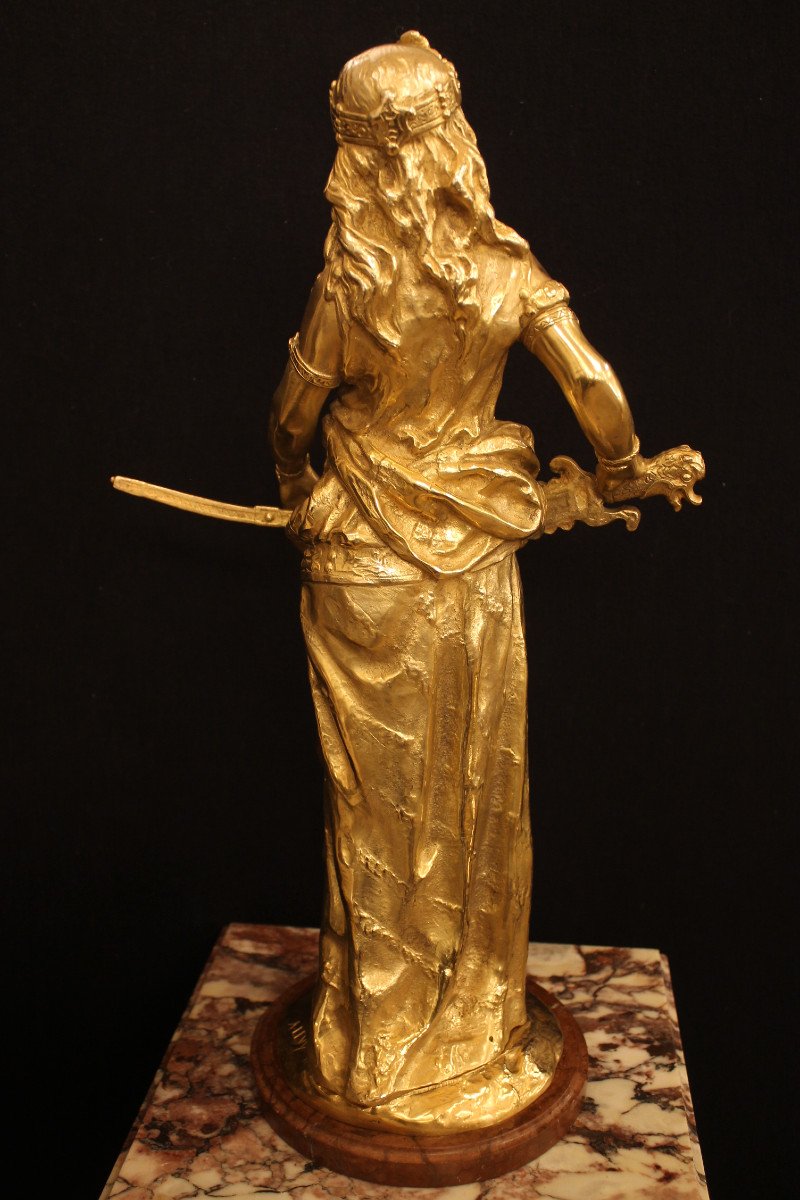 A. LEVY (Ecole française du XIXème siècle), bronze doré-photo-4