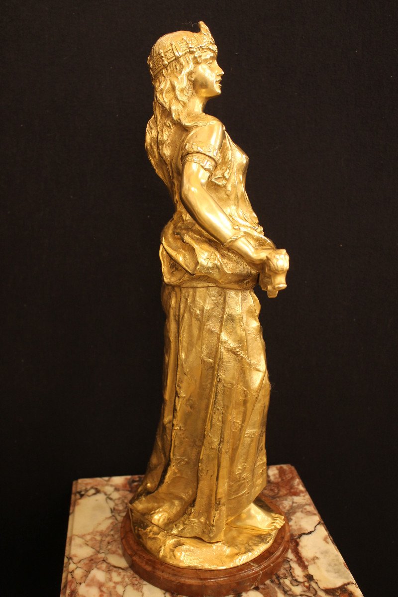 A. LEVY (Ecole française du XIXème siècle), bronze doré-photo-4