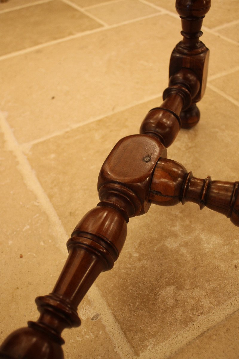 Louis XIV Table In Mahogany And Gaïac, Nantes Work From The Eighteenth Century-photo-5