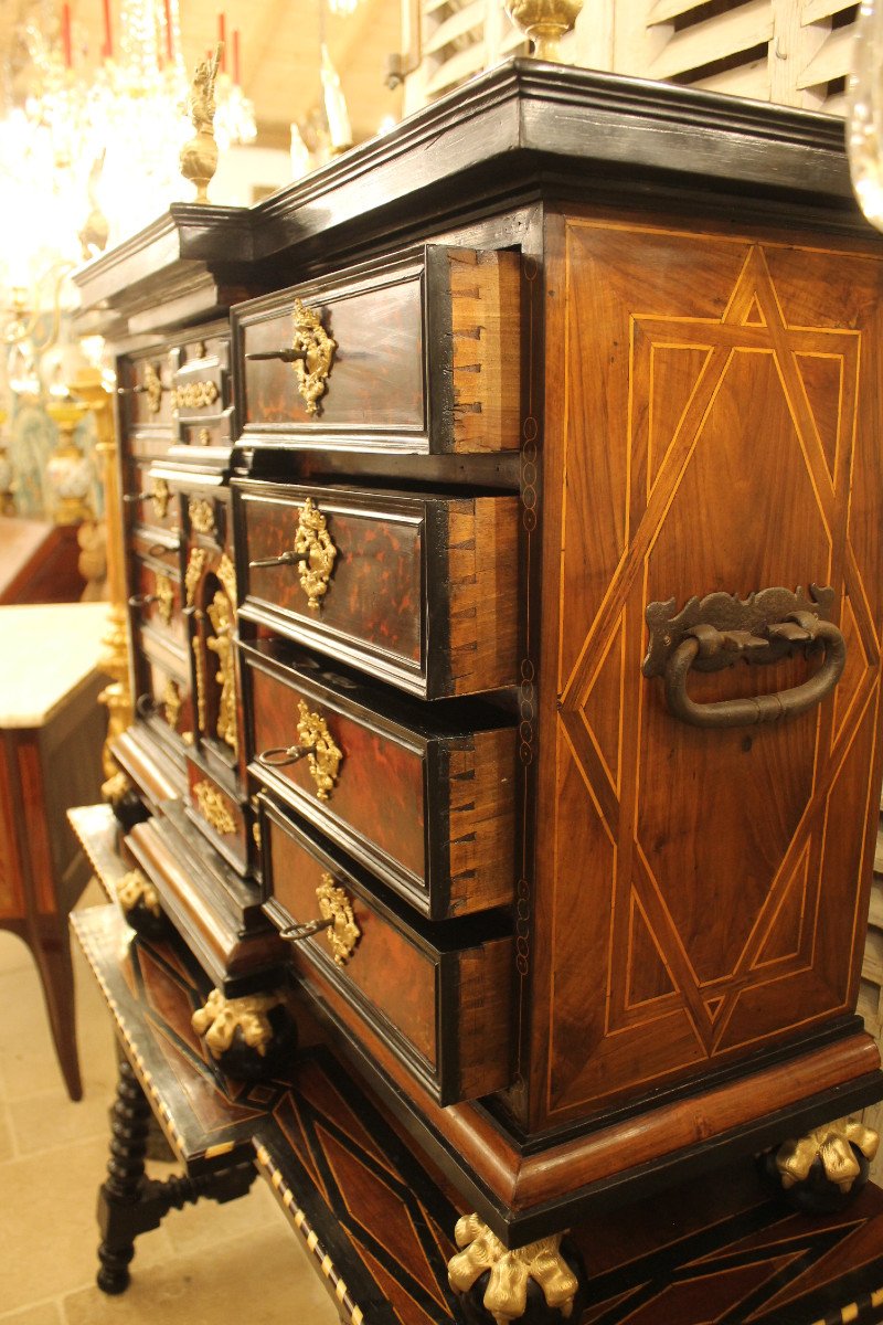 Travel Cabinet Or Bargueno, Spain, 17th Century Period-photo-2