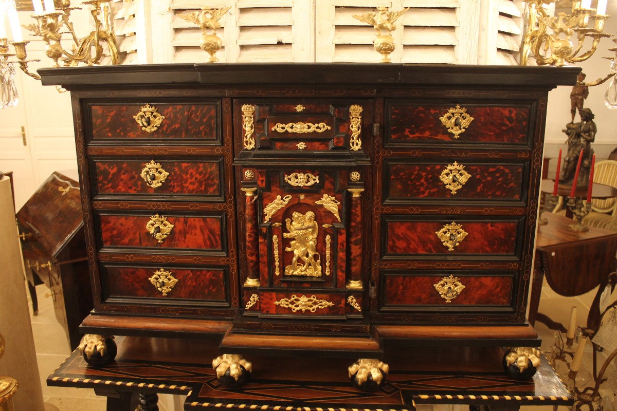 Travel Cabinet Or Bargueno, Spain, 17th Century Period-photo-3