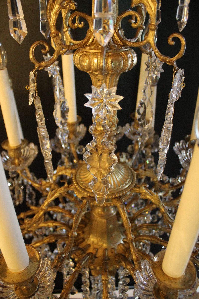 Baccarat, Important Chandelier With 24 Lights, Mid-19th Century-photo-4