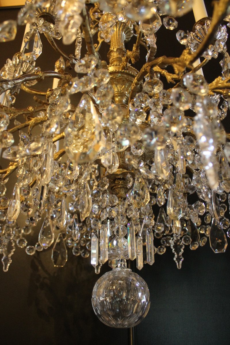 Baccarat, Important Chandelier With 24 Lights, Mid-19th Century-photo-5