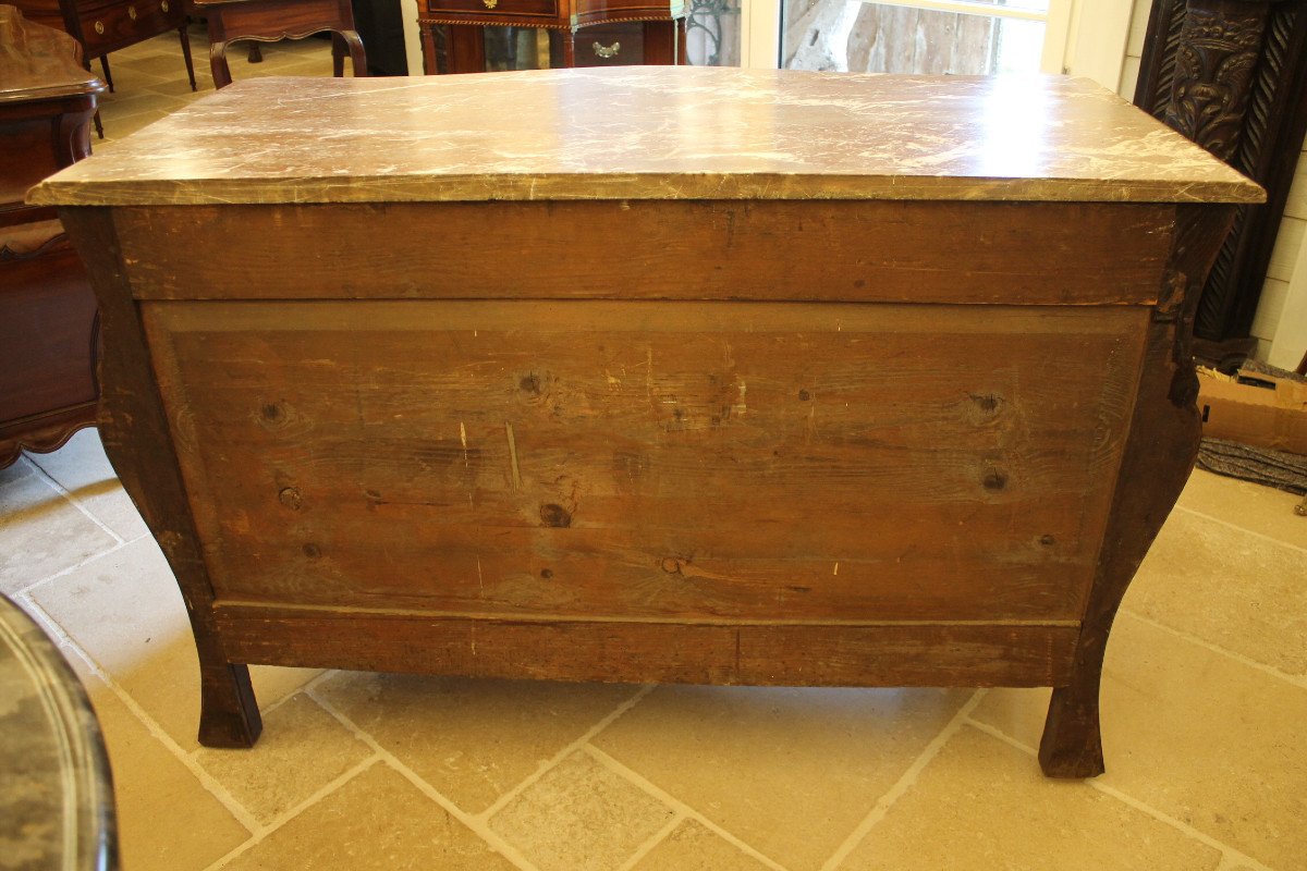 Commode Tombeau Aux Espagnolettes, époque Louis XV-photo-6