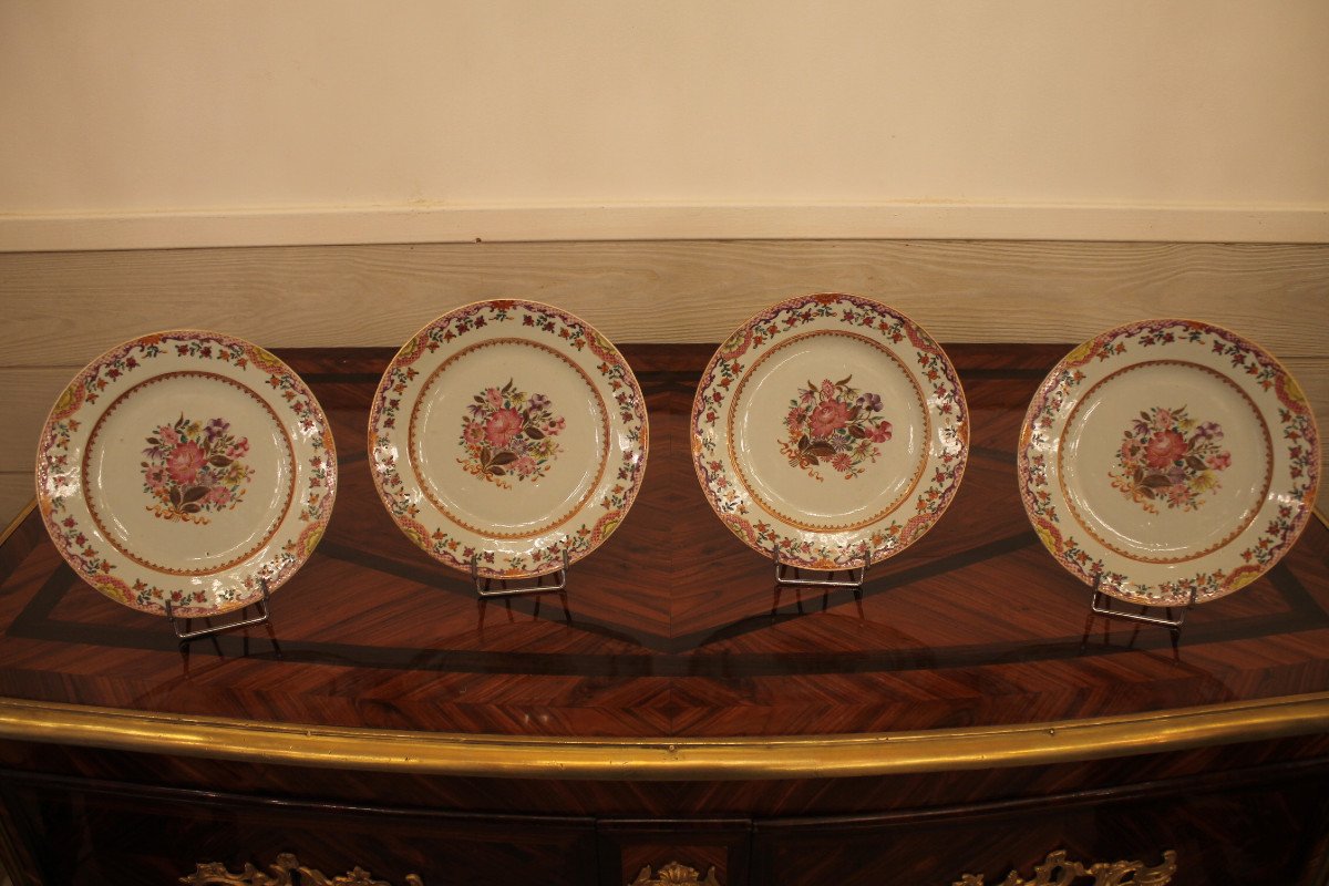 China Set Of Four Plates East India Company-photo-1