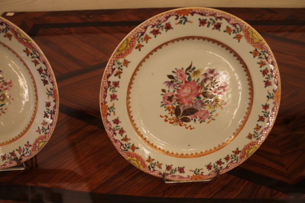 China Set Of Four Plates East India Company-photo-3