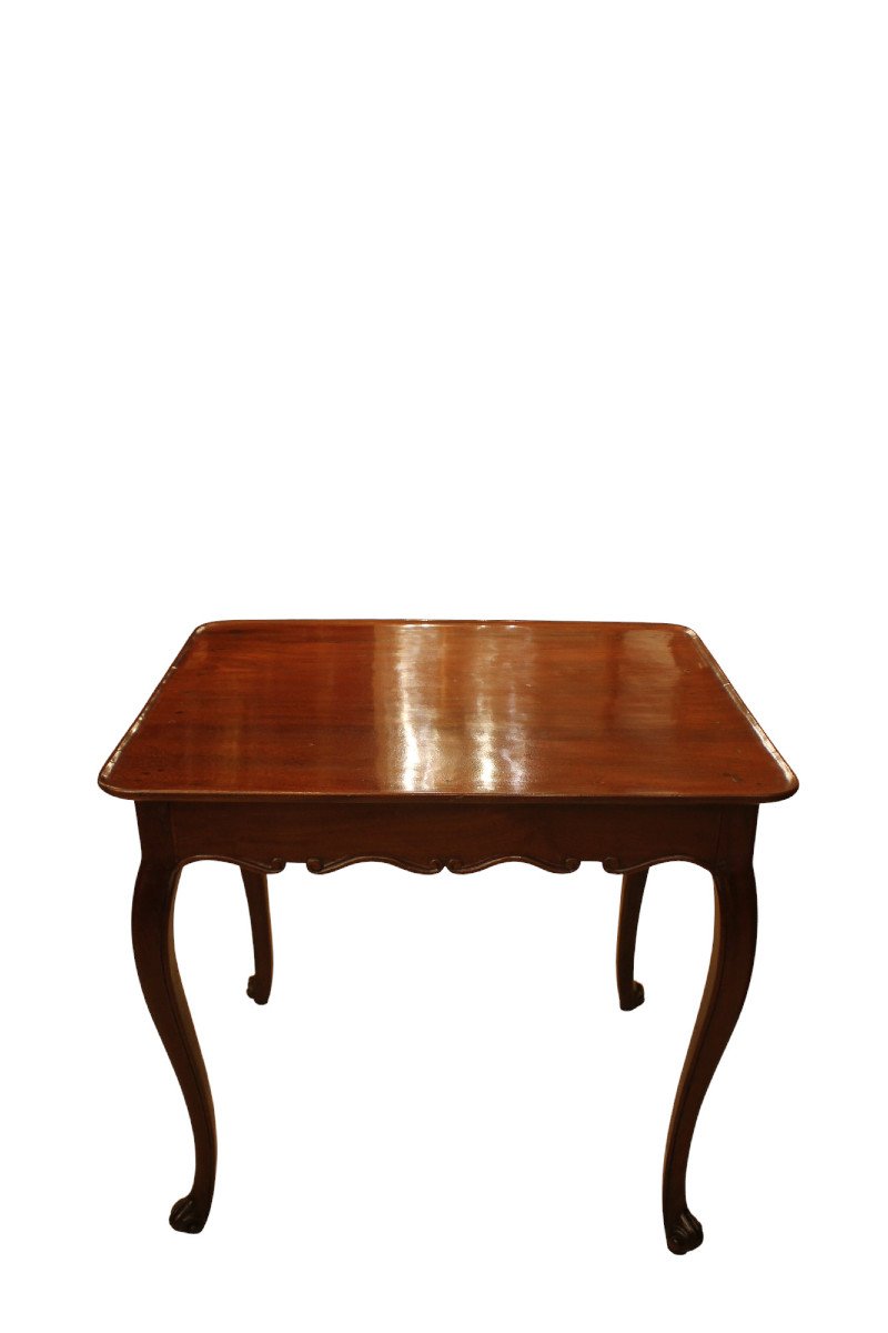 Louis XV Cabaret Table In Solid Mahogany