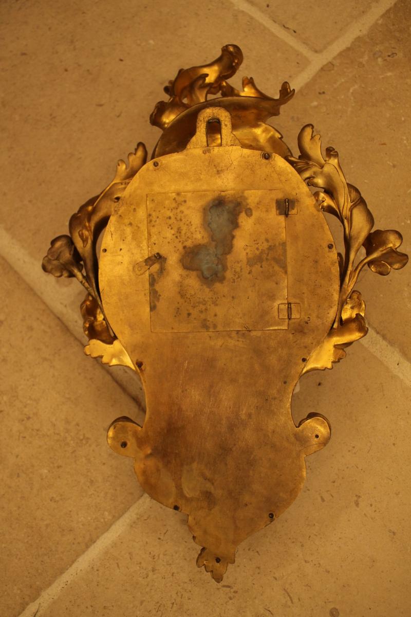 Louis XV Gilt Bronze Cartel-photo-4