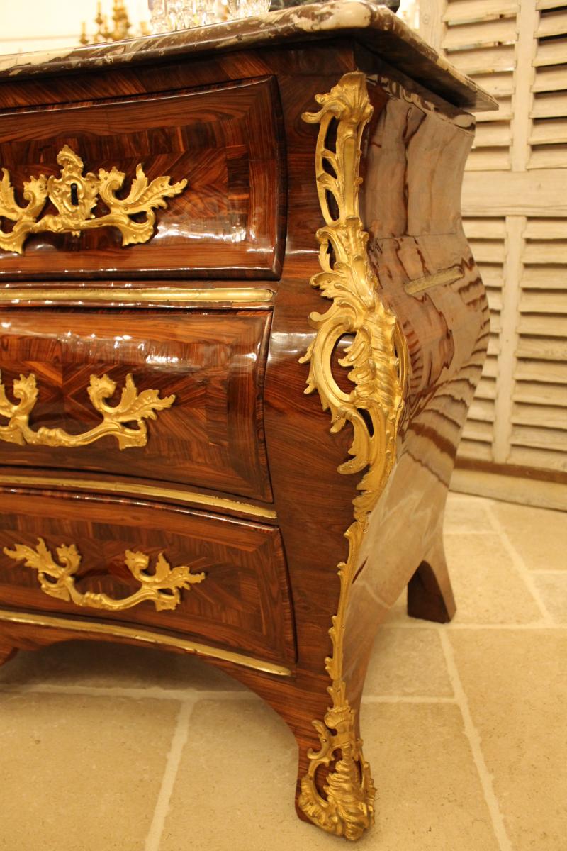 Louis XV Commode Stamped G. Schwingkens-photo-3