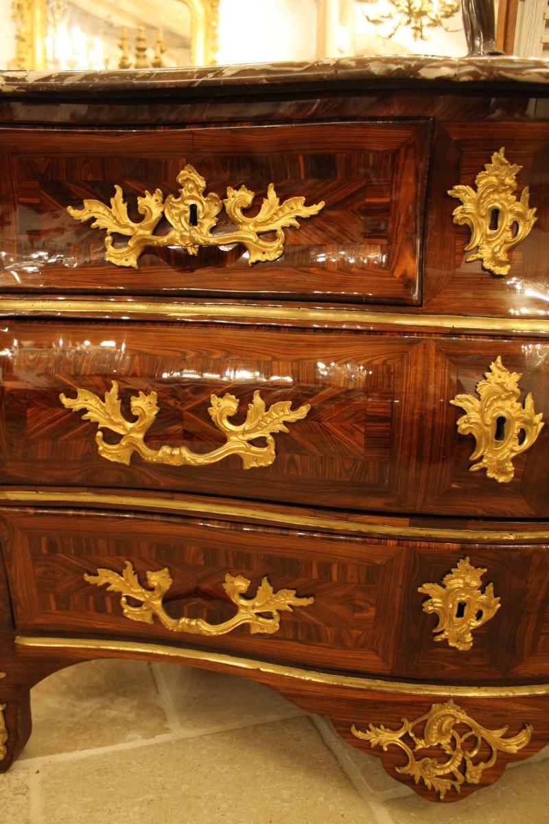 Louis XV Commode Stamped G. Schwingkens-photo-4