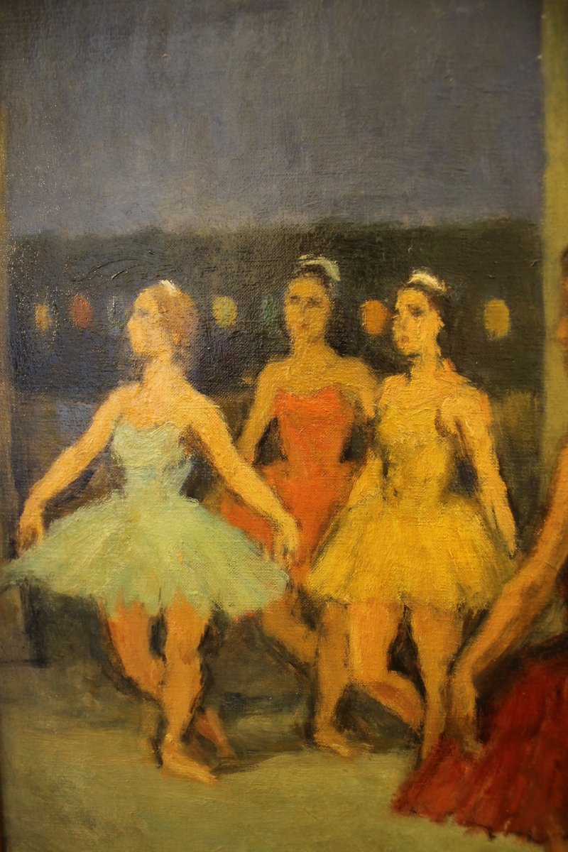 Les Danseuses, Peinture De Charles Emmanuel Jodelet-photo-2