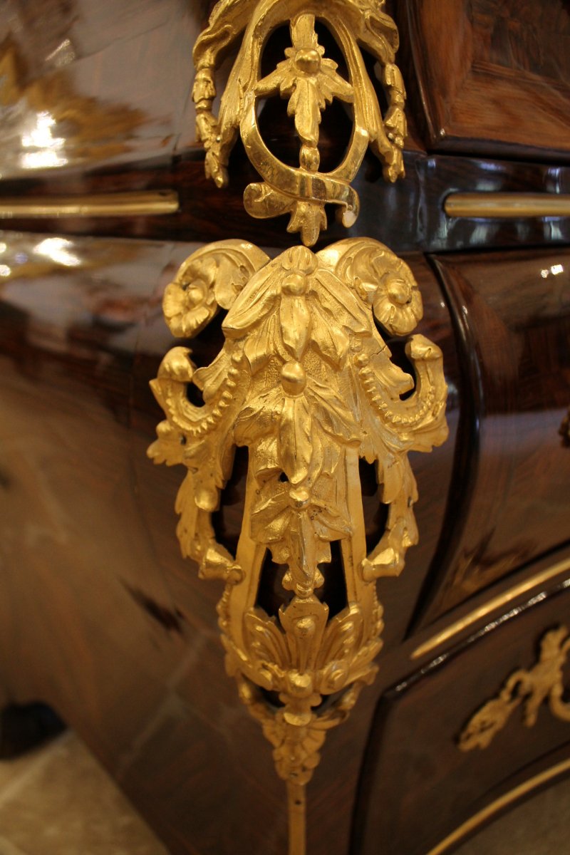 Tomb Commode Inlaid With Rosewood, Regency Period-photo-1