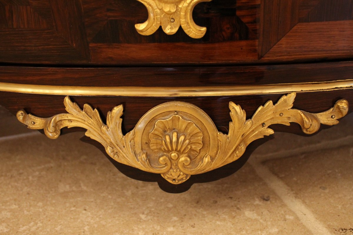 Tomb Commode Inlaid With Rosewood, Regency Period-photo-2