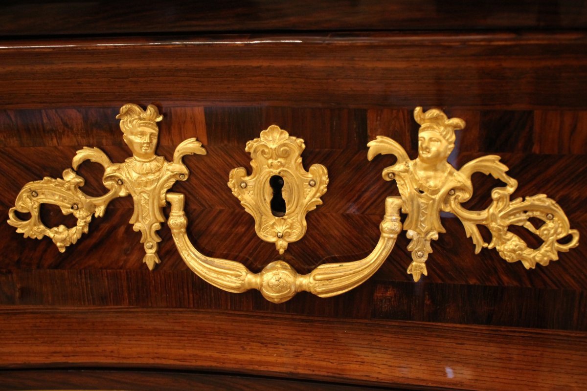 Tomb Commode Inlaid With Rosewood, Regency Period-photo-4