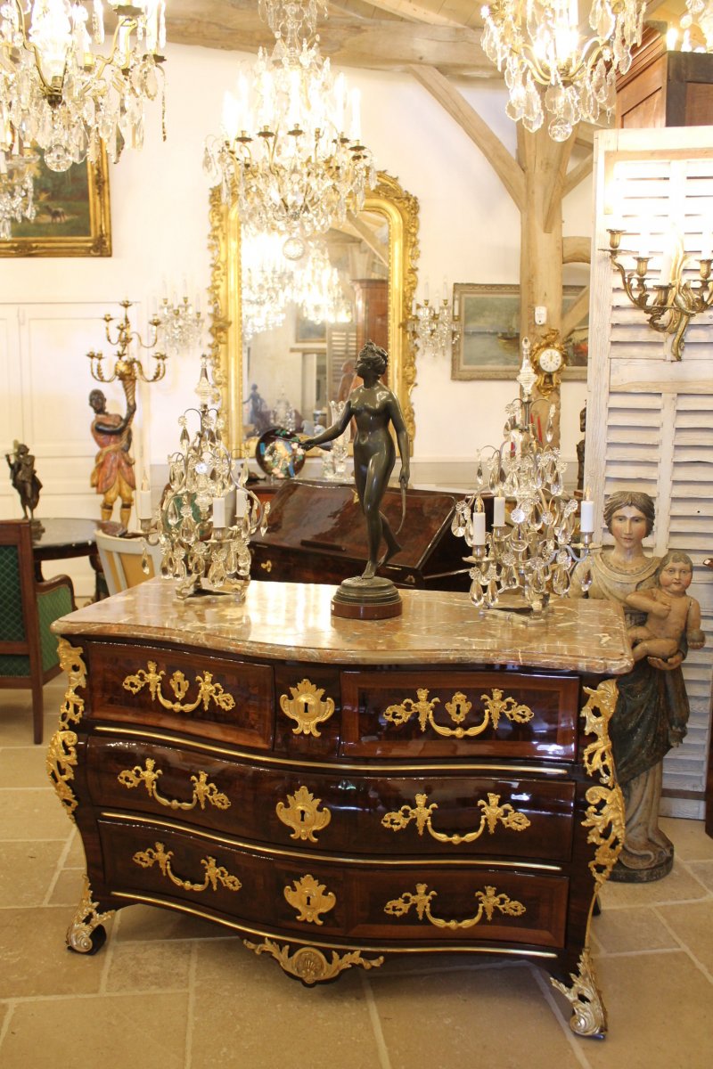 Tomb Commode Inlaid With Rosewood, Regency Period-photo-7