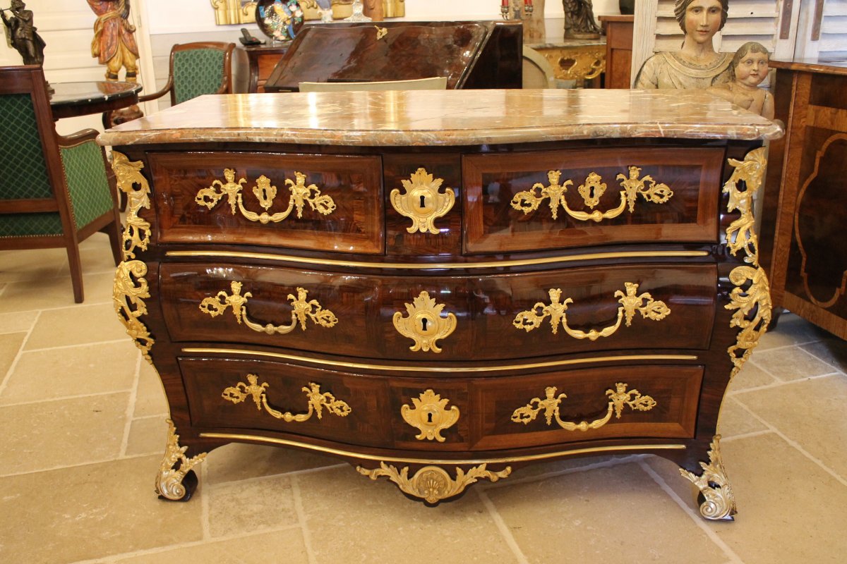 Tomb Commode Inlaid With Rosewood, Regency Period