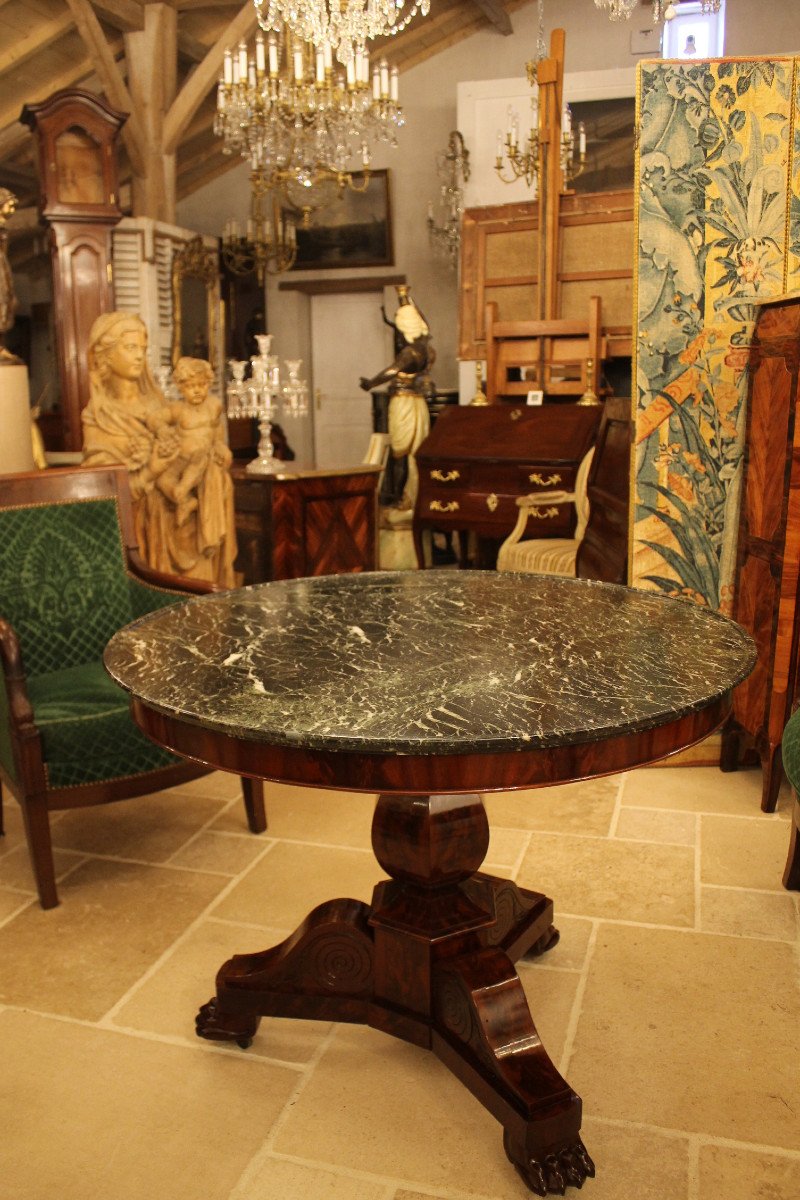 Mahogany Restoration Period Pedestal Table
