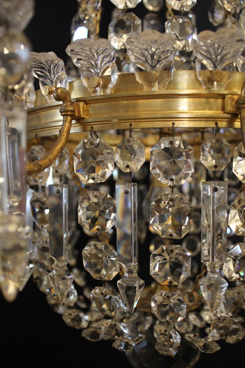 Baccarat - Crystal Hot Air Balloon Chandelier, Late 19th Century-photo-6