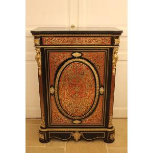 Support Height Furniture In Boulle Marquetry, Napoleon III Period