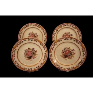 China Set Of Four Plates East India Company