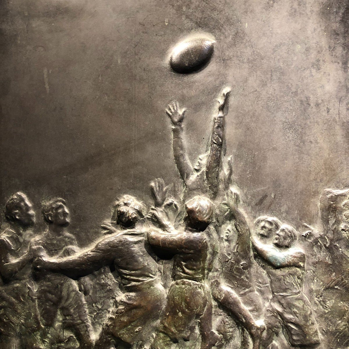 Raymond Sudre (1870-1962) - Rugby Players Or Rugbymen - Bronze With Brown Patina-photo-3