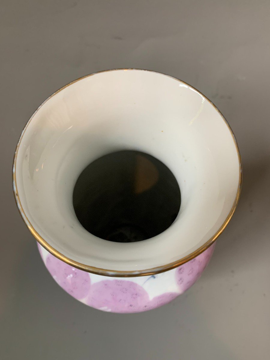 Porcelain Vase - Early 20th Century - Dandelion Decor - Limoges-photo-3