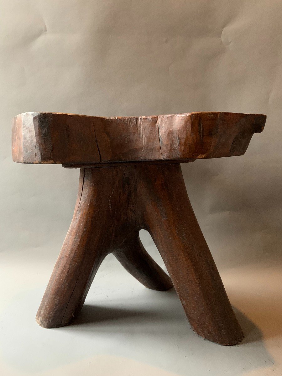 Coffee Or Side Table - Brutalist - Solid Wood - 20th Century