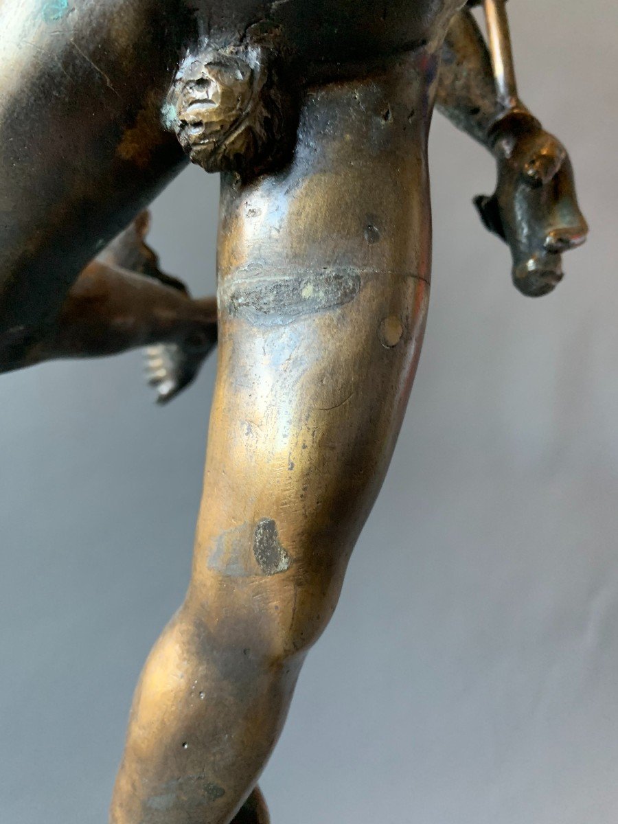 Flying Mercury - End Of The 18th Century - After Giambologna - Bronze -photo-4