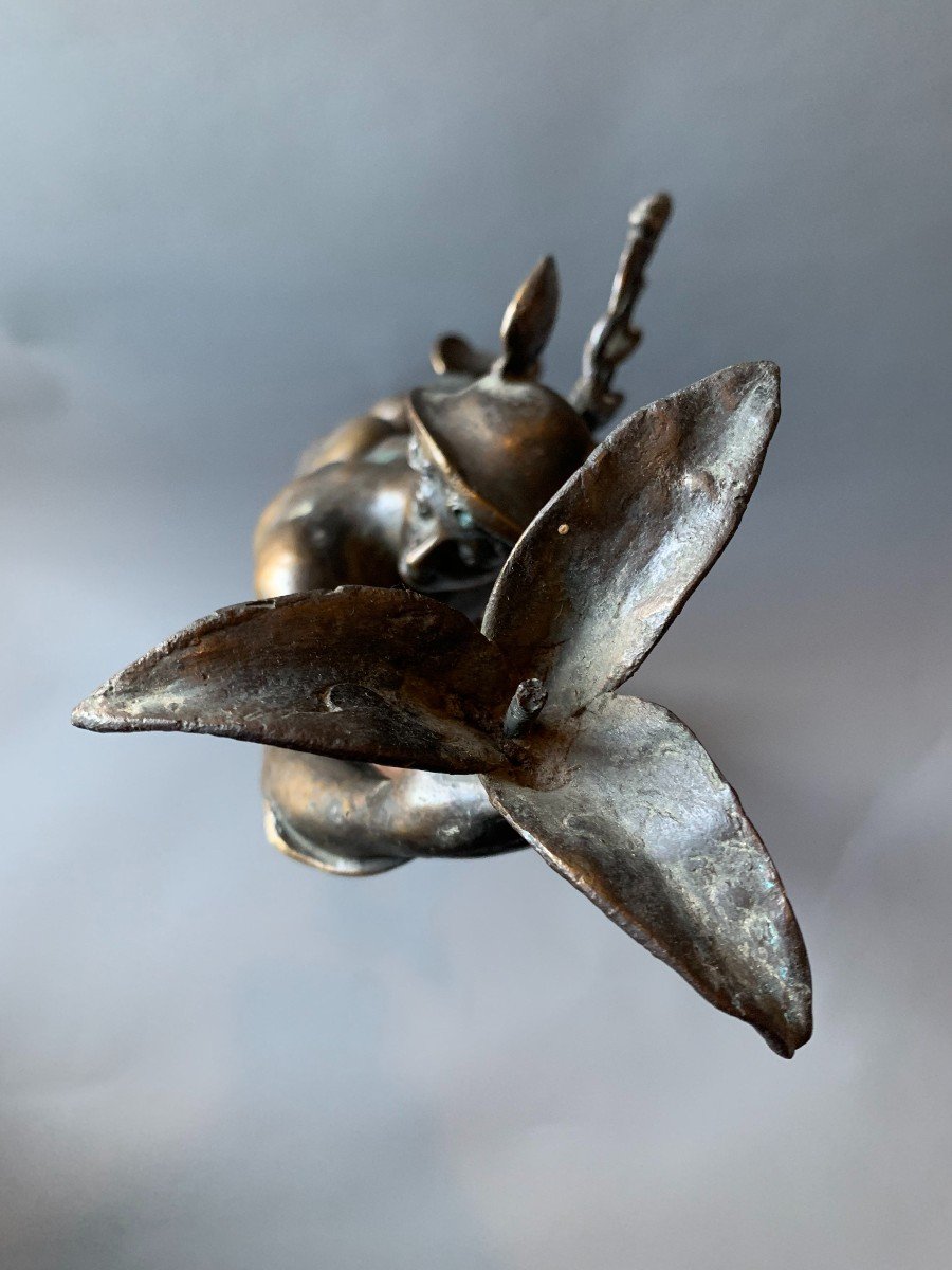 Flying Mercury - End Of The 18th Century - After Giambologna - Bronze -photo-5