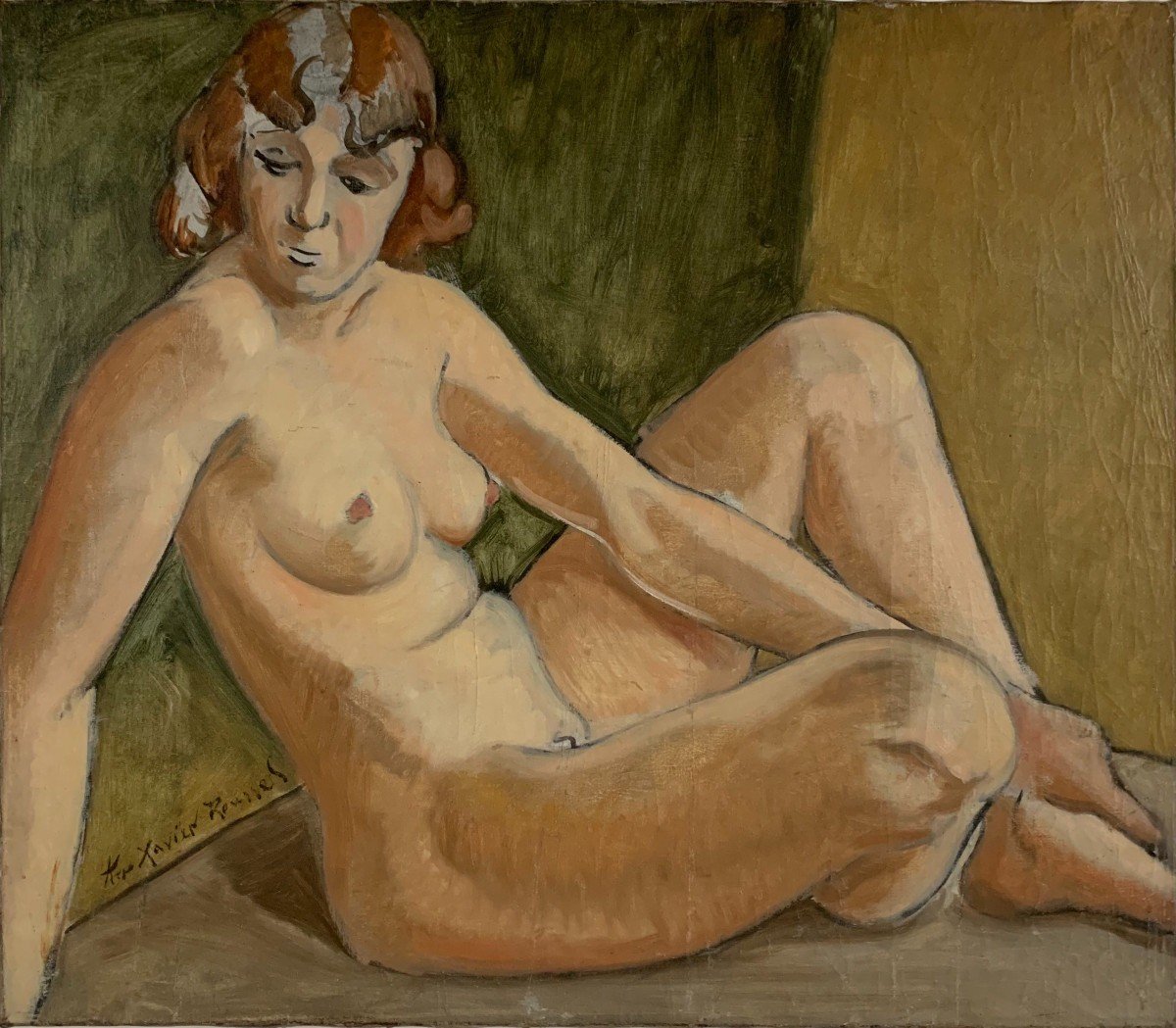 Ker-xavier Roussel (1867-1944) - Femme Nue - 1939 - Huile Sur Toile