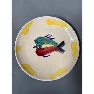 Picasso And Madoura - Fish Service Plate - 1947 - Ceramic