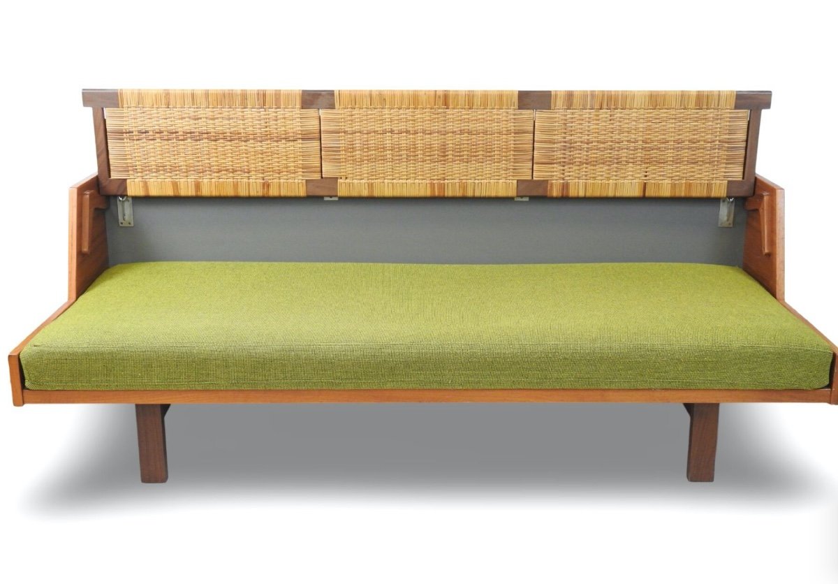 Hans J. Wegner Banquette Convertible Modèle Ge 259 Vers 1960-photo-2