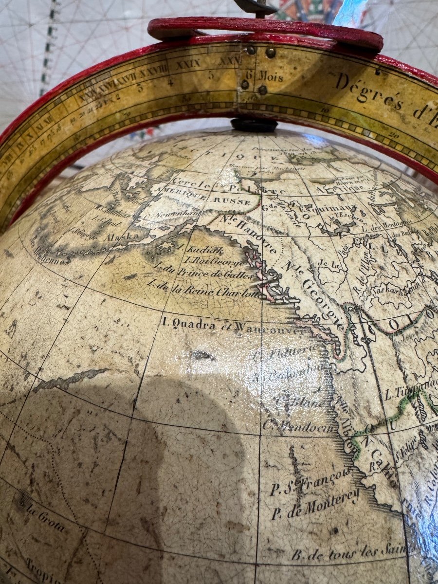 Globe Terrestre Delamarche 1821-photo-1