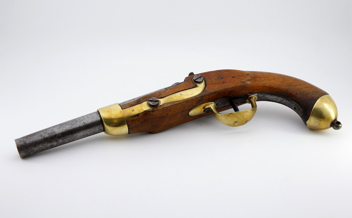 Swiss Ordinance Pistol, Model 1842 - Made In Liège For The Canton Of Vaud-photo-1