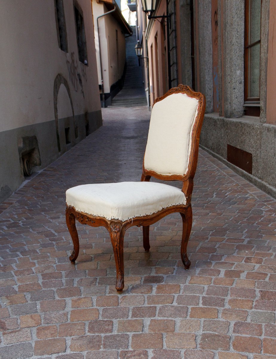 Chaise &agrave; la Reine de style R&eacute;gence, &eacute;poque Louis XV - estampille de Falconet, Paris vers 1740-photo-3