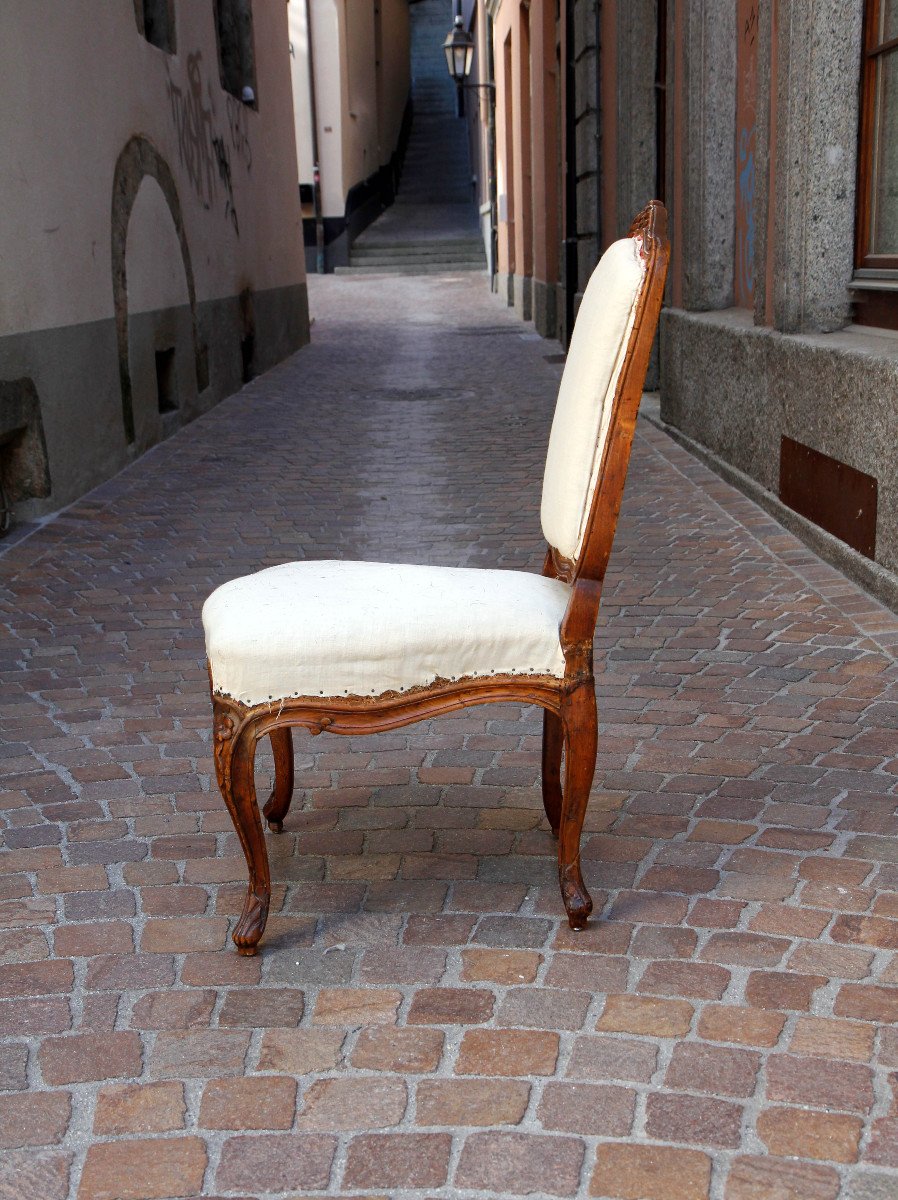 Chaise &agrave; la Reine de style R&eacute;gence, &eacute;poque Louis XV - estampille de Falconet, Paris vers 1740-photo-4