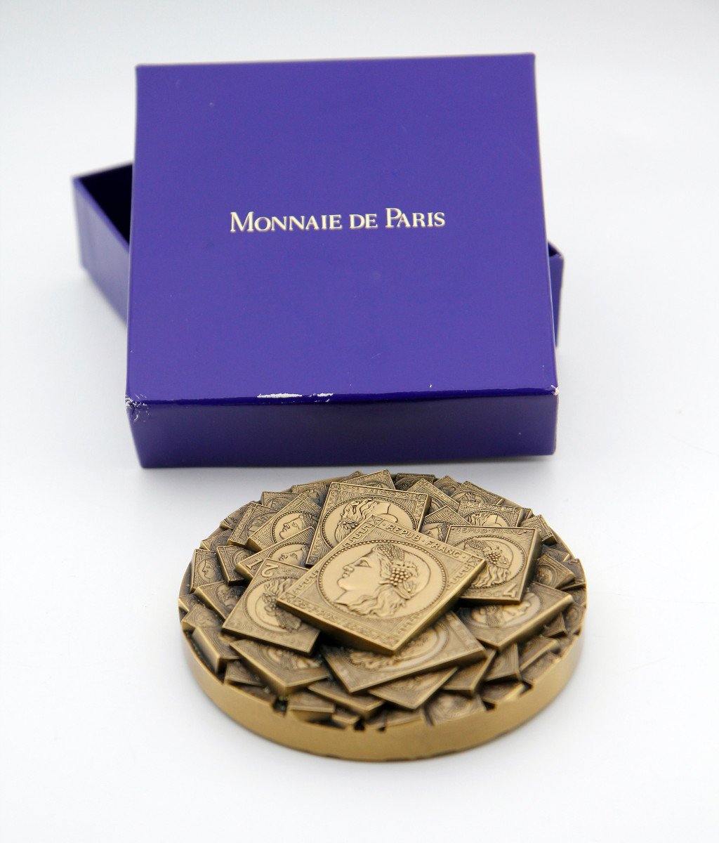 1999 Calendar Medal With Ceres Stamps - Bronze By J.-p. Gendis For The Paris Mint-photo-5