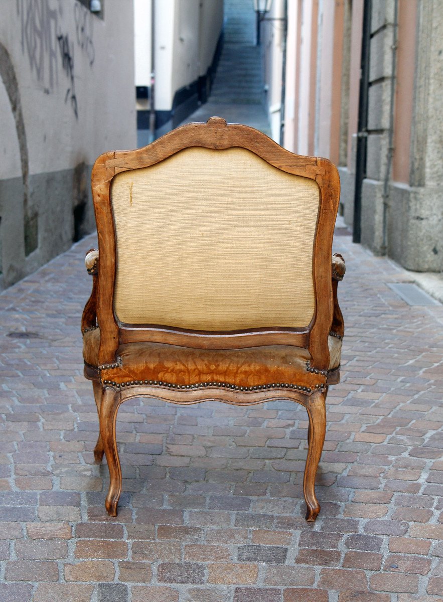 Fauteuil à la reine estampillé Jean Boucault, reçu maître en 1728 - Paris, Louis XV, vers 1760-photo-4