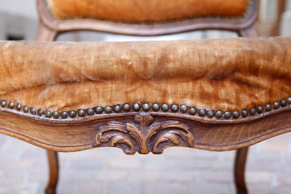 Fauteuil à la reine estampillé Jean Boucault, reçu maître en 1728 - Paris, Louis XV, vers 1760-photo-5