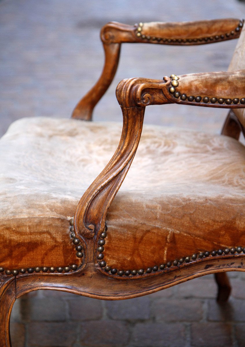 Fauteuil à la reine estampillé Jean Boucault, reçu maître en 1728 - Paris, Louis XV, vers 1760-photo-6