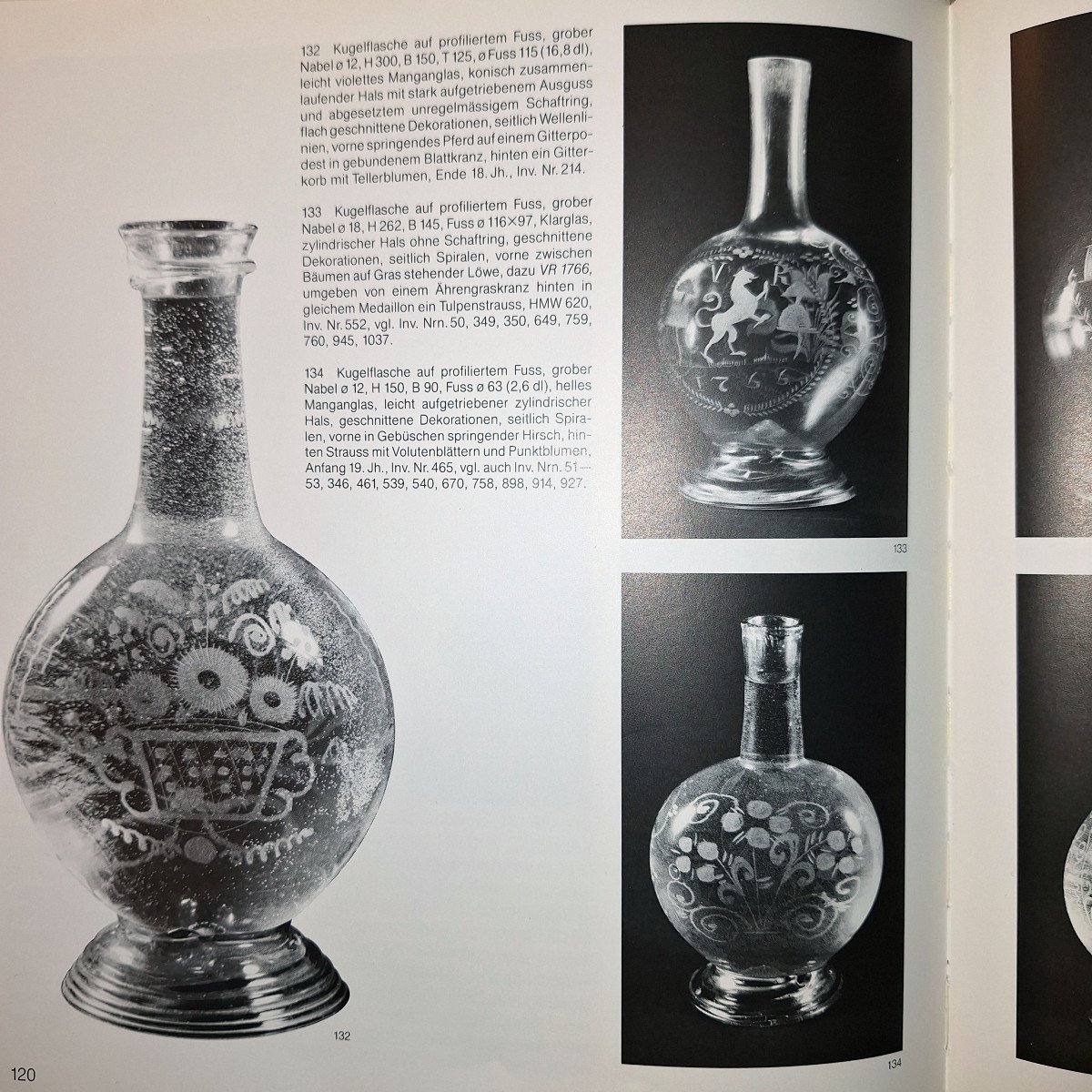 KUGELFLASCHE - Bouteille sphérique à corps aplati - Suisse, verreries de Flühli, 1824-photo-6