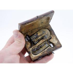 Two Scarifiers For Bleeding, In Their Original Case - First Half Of The 18th Century