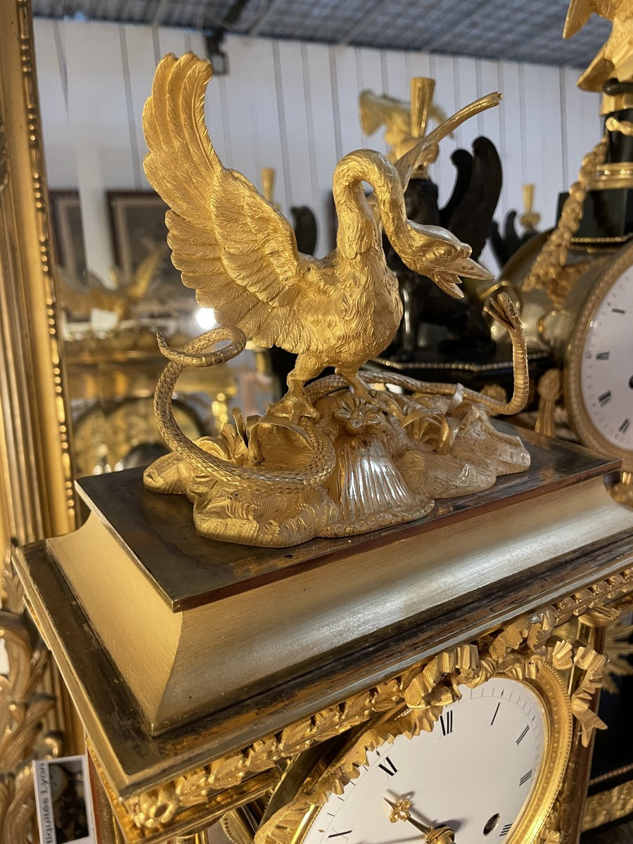 Late 18th Century Directoire Period Clock, Height 50.-photo-2