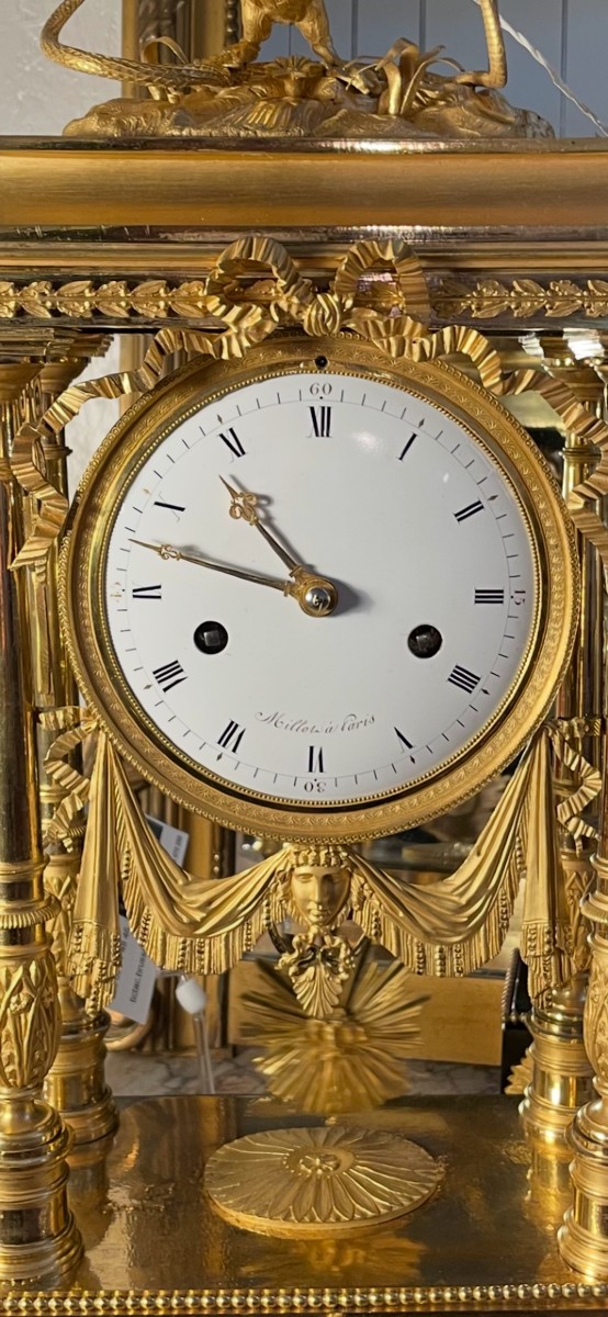 Late 18th Century Directoire Period Clock, Height 50.-photo-1