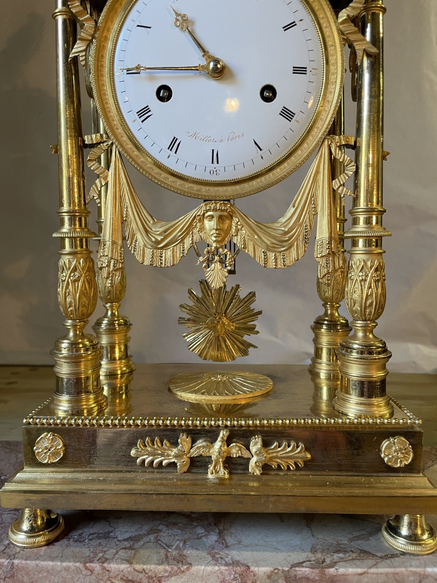 Late 18th Century Directoire Period Clock, Height 50.-photo-2