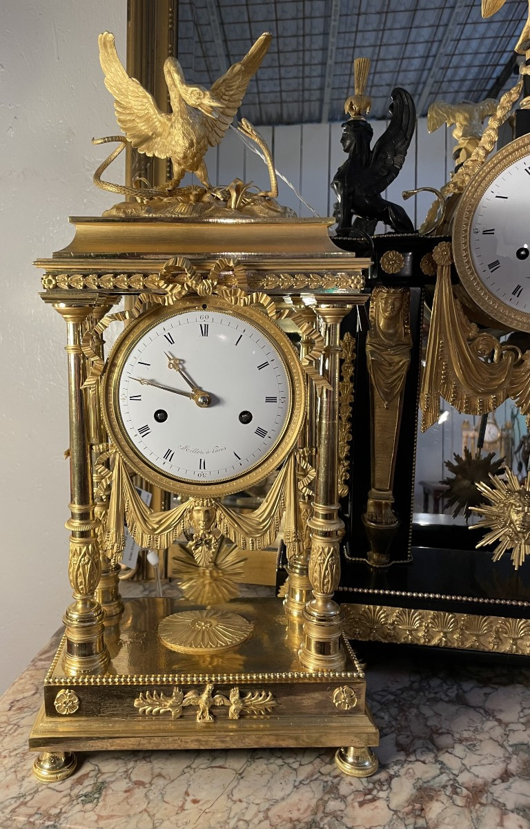 Late 18th Century Directoire Period Clock, Height 50.